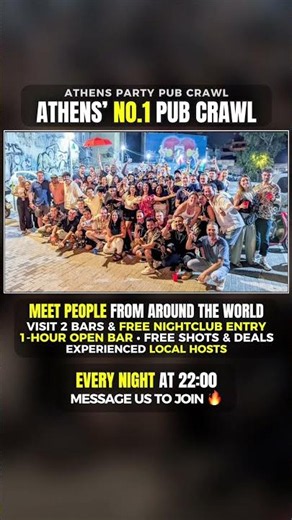 No.1 Pub Crawl In Athens, Greece