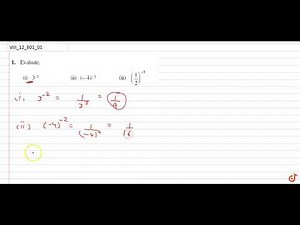 EXPONENTS AND POWERS NCERT CLASS 8 CHAPTER 12 EXERCISE 12.1 QUESTION - 1 - MATHS CBSE, RBSE, UP ...