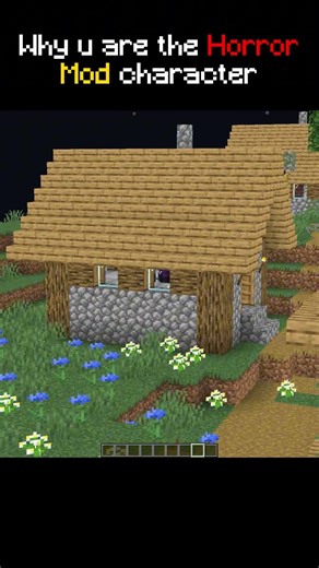 When u are the Horror mod character🥀 #minecraft
