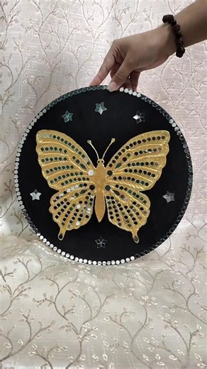 super EASY butterfly texture Art || #art #diy #Texture painting