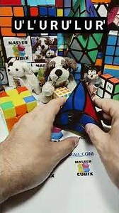 Cómo resolver fácil Clover Pyraminx cómo un cubo 3x3, las esquinas amarillas.#shorts