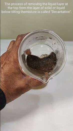 Sedimentation, Decantation and Filtration #funscience #chemistry