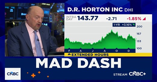 Cramer's mad dash: DR Horton