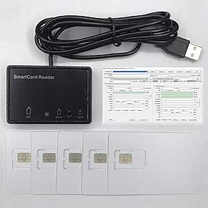 LTE WCDMA ICCID SIM USIM 4G Card Reader Writer Programmer + 5pcs Blank Programable 4G LTE USIM Cards + SIM Personalize Tools