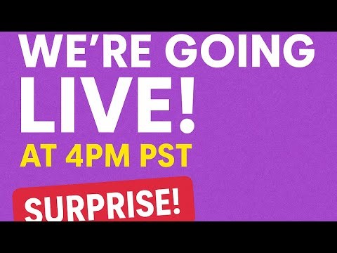 Unplanned. Unscripted. LIVE at 4PM PST 🎬 📱