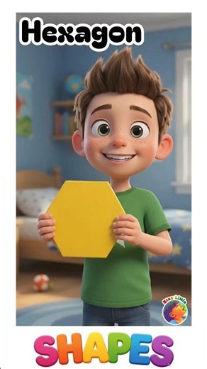 Hexagon -Learn about the shapes || geometrical shapes #kidslearning #shapes #hexagon