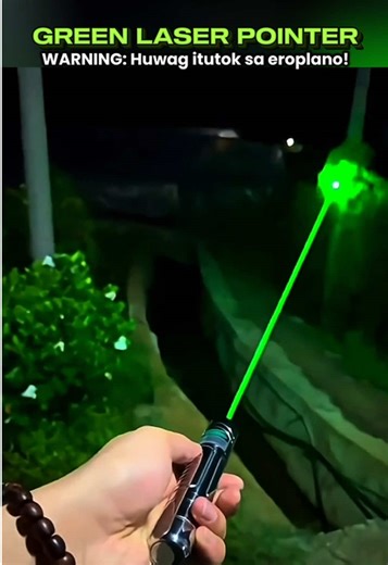 Intense Green Laser Pointer for Emergency Use