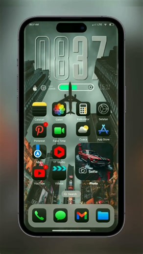 Airplane Mode iOS 26 ✈️ Theme for All Android 🔥#iOS26 #AestheticTheme #AndroidSetup #iPhoneStyle