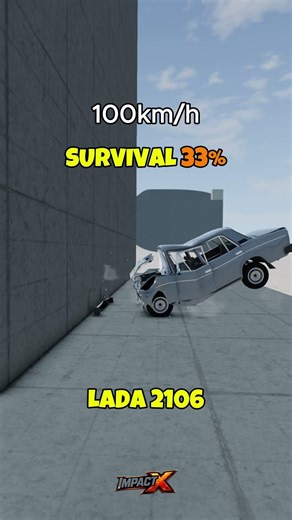 LADA 2106 Crash Test 🥵🔥😱 #lada #russia #beamngdrive