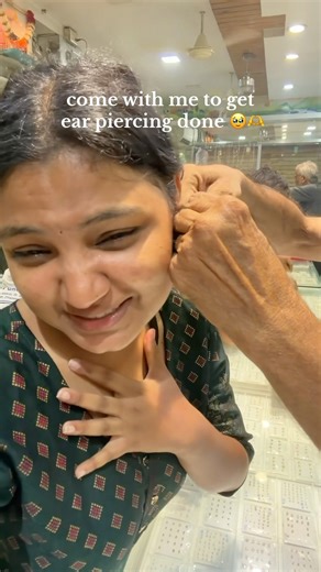 Mini vlog : got my ear piercing ✨ #minivlog #earpiercing #tranding #piercing #shorts