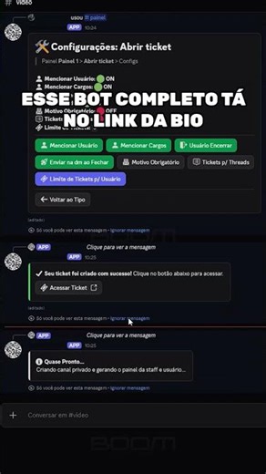 Adicione motivo nos tickets e organize melhor seu suporte #discordbrasil