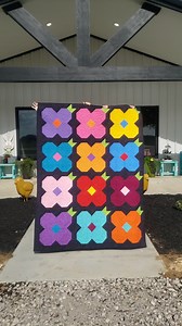 We still have this quilt kit available. This was Two Chicks Quilting's featured quilt during the Blooms & Stitches Quilt Shop Hop we were part of April 28-30, along with these other shops: Stash House Fabrics & Quilting Quilters Patch Beefore It's A Quilt & Gifts A Little Fabric Store The Square Quilter Order quilt kit here: (includes everything to complete the top plus binding) https://shop.twochicksquilting.com/shop/c/p/May-Flowers-Quilt-Kit-x63218039.htm Order backing fabric here: (we suggest