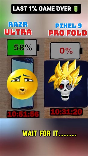 🔰⚠️RAZR ULTRA VS PIXEL 9 PRO FOLD 🔰🔥 LAST 1% GAME OVER 🔰🪫