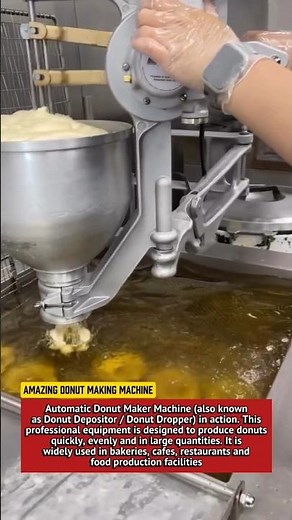 Amazing Donut Making Machine | Automatic Doughnut Dropper in Action.