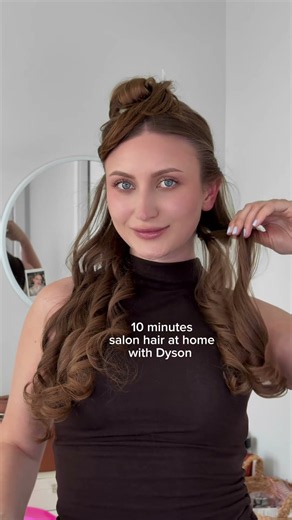 My 10-Minute Dyson Hair Routine for a Salon Blowout #beautyhacks #beautyshorts