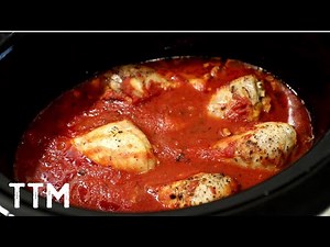 Slow Cooker Chicken Legs in Pasta Sauce~Easy Cooking