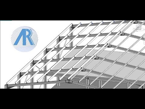 10 Steel Frame Mirror Roof Purlin System Revit Tutorial
