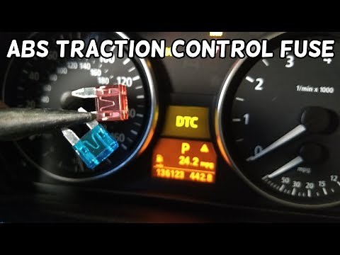 TRACTION CONTROL ABS FUSE LOCATION BMW E90 E91 E92 E93