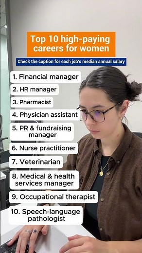 Top 10 high-paying careers for women