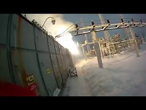 Arc flash during substation maintenance, technician barely escapes (Russia)
