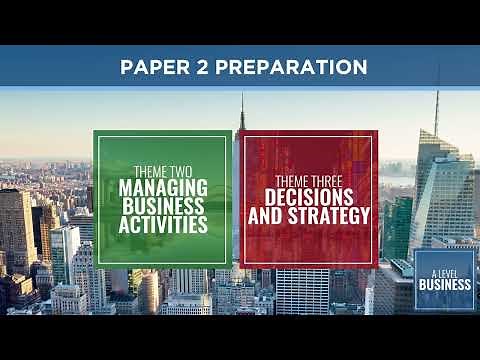 Preparing for Edexcel A Level Business Paper 2