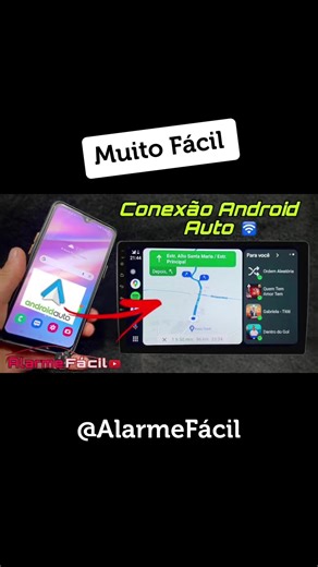 Como Conectar Android Auto Sem Fio 🛜 / Com Fio ✅ #androidauto #androidautowireless #multimidia #somautomotivo_no12 #alarmefacil