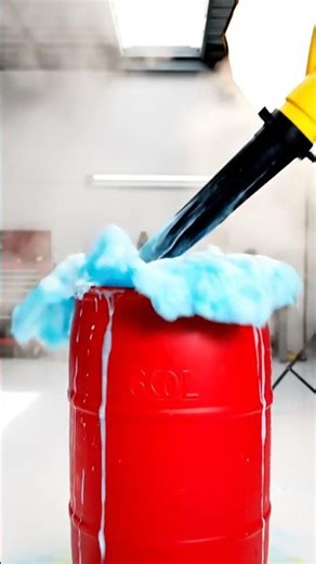 🔥 Massive Leaf‑Blower Foam Explosion! 60L Milk Tornado in 30 Sec 🎈