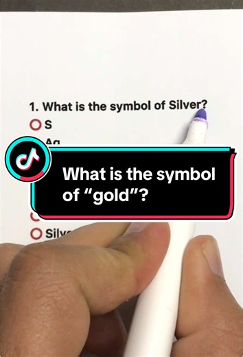 What is the symbol of “gold”?#generalknowledge #synonyms #school #quiz #fyp
