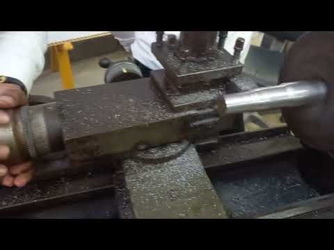 Taper turning by using a compound slide method