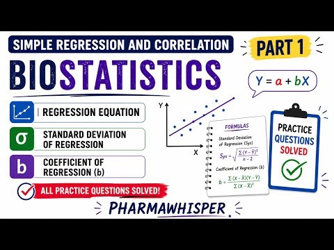 Simple regression|Standard deviation of regression /Coefficient of regression/All practice questions