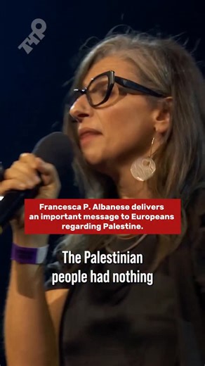 Francesca P. Albanese ( @francesca.albanese.unsr.opt ) delivers an important message to Europeans regarding Palestine. | Celebrities4Palestine