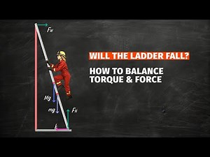 How I Solve the Leaning Ladder Problem: Static Equilibrium & Torque (AP Physics/IIT JEE)
