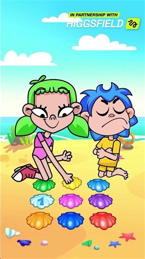 Funny numbers game on the beach 🏖️😄 Let's learn together #forkids