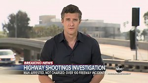 Suspect under arrest for allegedly firing at a car with a BB guns on a LA freeway