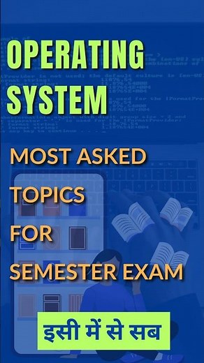 Operating System Important Questions For Semester Exams #operatingsystem #semesterexam #collegeexam