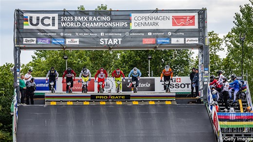 WK BMX: Belgen Gommers en Magdelijns sneuvelen in de kwartfinales, junior Lenssen valt in halve finale | Sporza