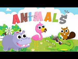 Animal Friends #4 - River Animals - Hippo, Alligator, Flamingo, Turtle, Frog, Beaver | Candybots