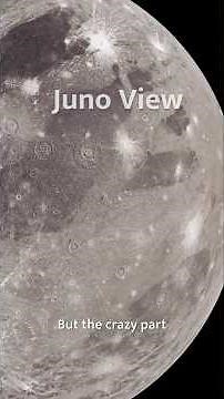 Largest moon in the entire solar system #Hubble #Juno #NASA #Ganymede #JupitersMoons