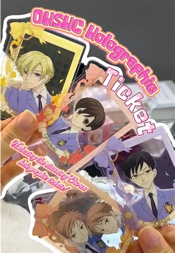 Ouran High School Host Club Holographic Tickets