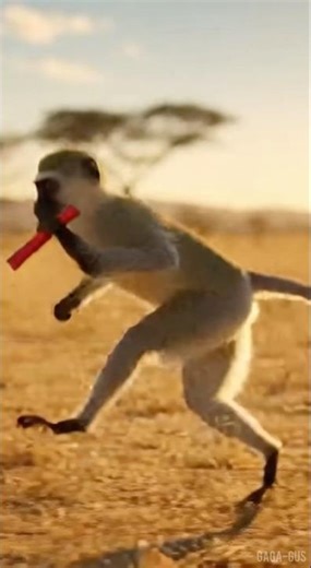 Monkey Pranks Wild Boars with a Firework! 🐒💣% #animals #prank #shorts