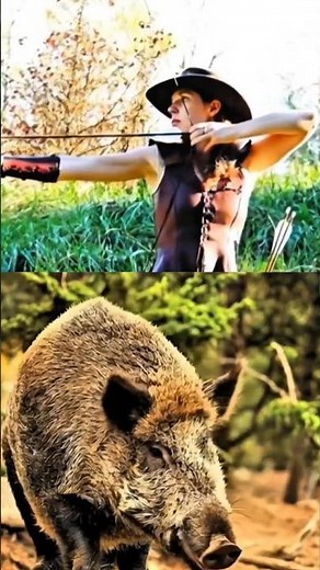 Bow Shot on Wild Boar | Intense Archery Hunt in the Wild