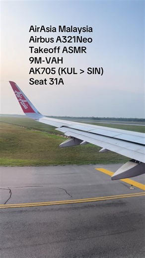 AirAsia A321Neo Takeoff ASMR Experience