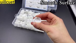 255PCS 8 Sizes Black Plastic Hole Plugs, Round Drilling Hole Cover Plugs for Cabinet Shelves, Flush Type Panel Knockout Locking Plastic Plugs Insert End Caps (1/4" 5/16" 3/8" 1/2" 5/8" 3/4" 7/8" 1")