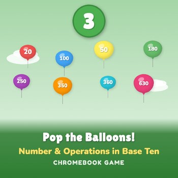 3rd Grade Multiplication by 10 Math Game | Math Center No Prep