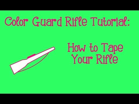 Color Guard Rifle Tutorial: How to Tape