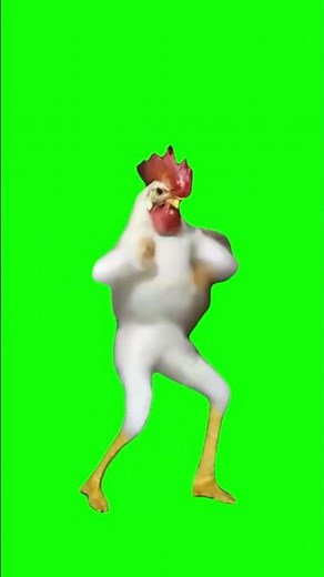 AI Chicken Dancing meme - Green Screen