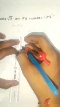 How to Locate √2 on the number line.📚🙏🏻 #thestudyverse #easytricks #same