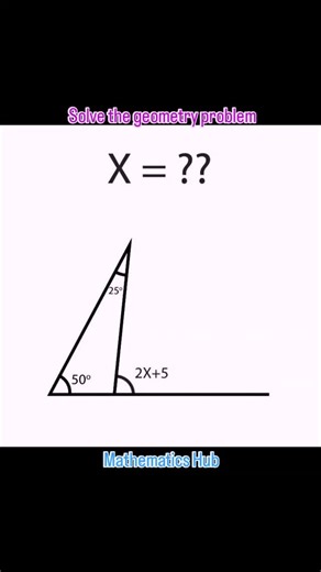 Mathematics Hub on Instagram: "Solve the geometry problem #geometryproblem #viralreels #viral #maths #solve #simplify"
