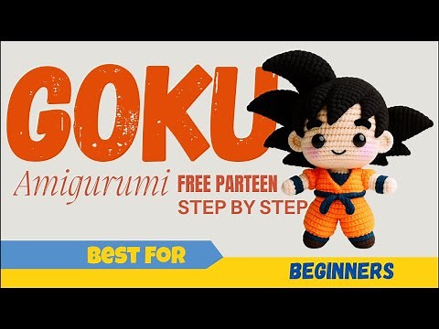 Goku Amigurumi Tutorial | Free Pattern | Beginner-Friendly Crochet #anime #livestream