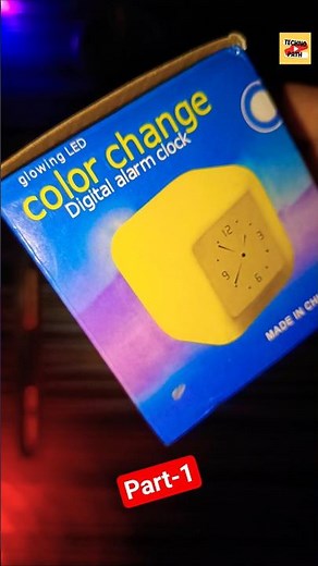 RGB Digital Alarm Clock ⏰ | Color Changing LED Clock for Home & Desk | #shorts #clock #ledlight